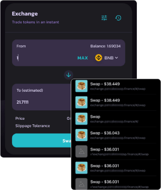 Transaction history