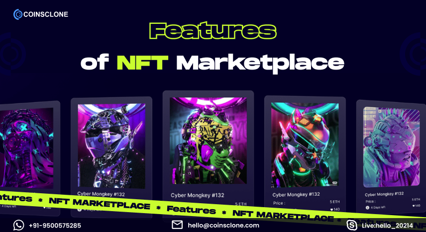 Features of NFT Marketplace