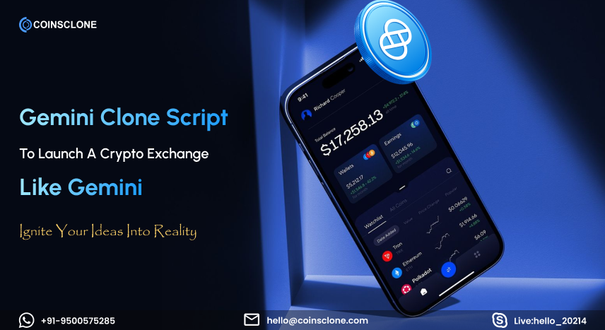 Gemini Clone Script - Request a Demo Today!